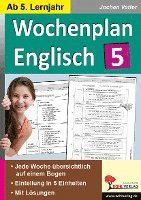 Wochenplan Englisch 5 - Jochen Vatter - Książki - Kohl Verlag - 9783985581313 - 1 października 2022