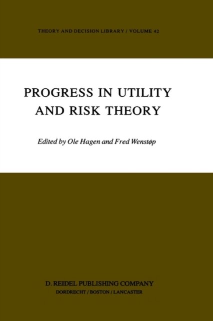 Cover for G M Hagen · Progress in Utility and Risk Theory - Theory and Decision Library (Hardcover Book) [1984 edition] (1984)