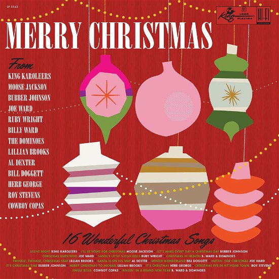 Cover for Various Artists · Merry Christmas from King Records (Red Vinyl) (LP) [Black Friday RSD 2019 edition] (2019)
