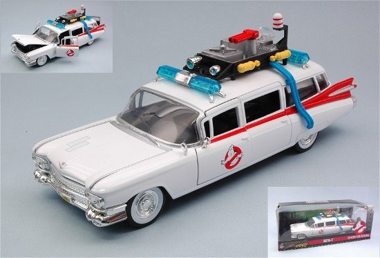 Cover for 1:24 Ghostbusters - Ecto-1 · Jad99731 - 1/24 Cadillac Ghostbusters Ecto-1 White / Red (MERCH) (2019)