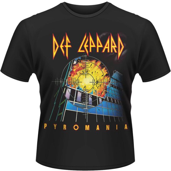Cover for Def Leppard · Pyromania (T-shirt) [size XL] [Black edition] (2015)