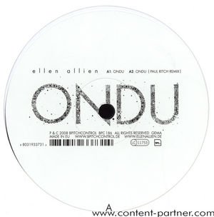 Cover for Ellen Allien · Ondu Caress (LP) [EP edition] (2009)