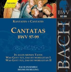 Cover for Bach Ensemble / Rilling · J.S. Bach / Cantatas Bwv 97-99 (CD) [Remastered edition] (1999)