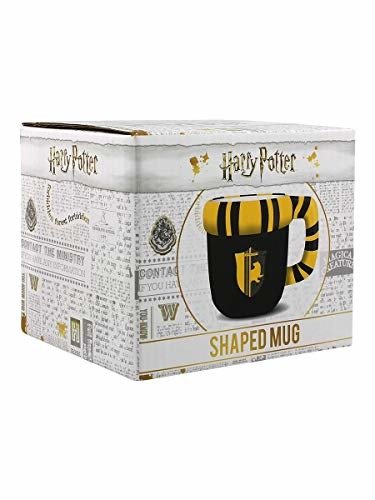 HARRY POTTER - Shaped Mug 3D 400ml - Hufflepuff - Harry Potter - Merchandise - HARRY POTTER - 5055453465314 - 7. februar 2019