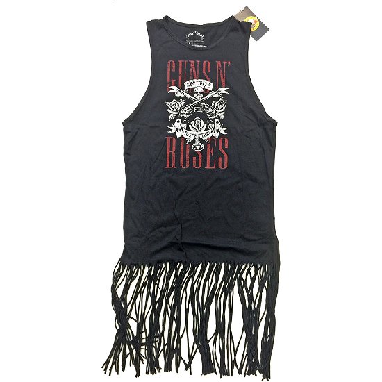 Cover for Guns N' Roses · Guns N' Roses Ladies Tassel Dress: Appetite for Destruction (TØJ) [size S] [Black - Ladies edition]