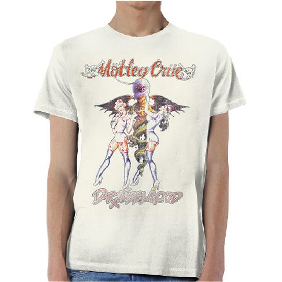 Motley Crue Unisex T-Shirt: Dr Feelgood Vintage - Mötley Crüe - Fanituote - Global - Apparel - 5056170604314 - torstai 16. tammikuuta 2020