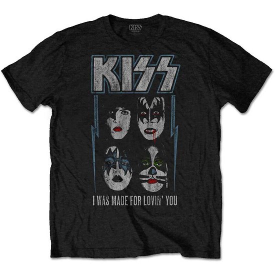 KISS Unisex T-Shirt: Made For Lovin' You - Kiss - Merchandise - MERCHANDISE - 5056170675314 - 22 januari 2020