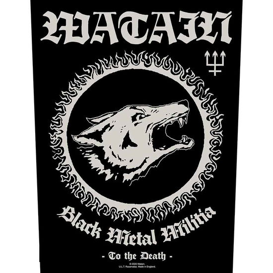 Watain Back Patch: Black Metal Militia - Watain - Koopwaar -  - 5056365705314 - 