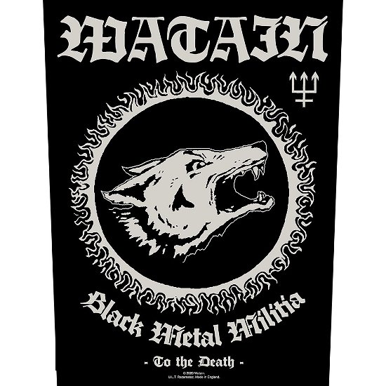 Cover for Watain · Watain Back Patch: Black Metal Militia (MERCH)