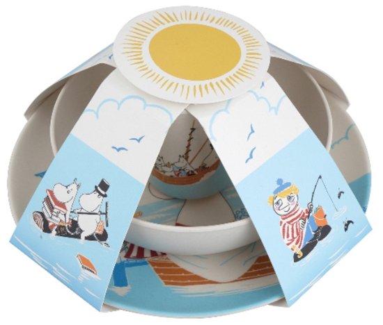 Moomin Bamboo Mealtime Set 3 Pcs Oursea - Moomins - Barbo Toys - Annen - GAZELLE BOOK SERVICES - 5704976073314 - 13. desember 2021
