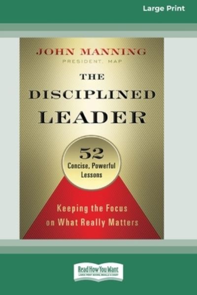 Cover for John Manning · The Disciplined Leader (Paperback Book) (2015)