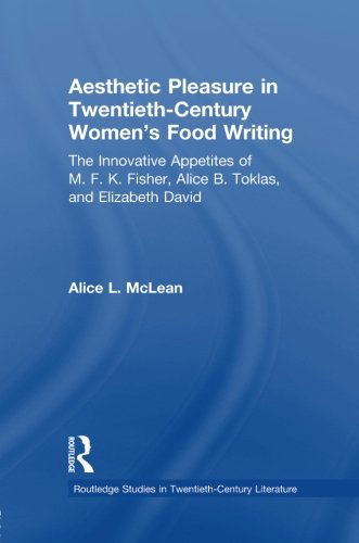 Cover for McLean, Alice (Sweet Briar College, USA) · Aesthetic Pleasure in Twentieth-Century Women's Food Writing: The Innovative Appetites of M.F.K. Fisher, Alice B. Toklas, and Elizabeth David - Routledge Studies in Twentieth-Century Literature (Paperback Book) (2013)