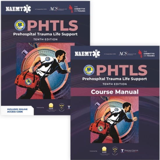 Cover for National Association of Emergency Medical Technicians (NAEMT) · PHTLS: Prehospital Trauma Life Support (Print) with Course Manual (Print) (Paperback Book) (2023)