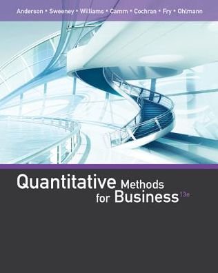 Cover for Anderson, David (University of Cincinnati) · Quantitative Methods for Business (Hardcover Book) (2015)