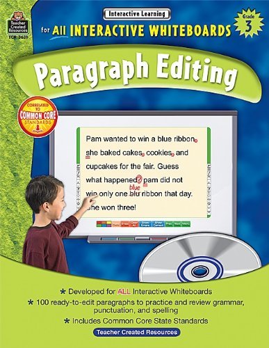 Cover for Teacher Created Resources Staff · Interactive Learning: Paragraph Editing Grd 3 (Paperback Bog) [Pap / Cdr edition] (2013)