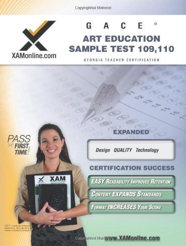 Cover for Sharon Wynne · Gace Art Education Sample Test 109, 110 Teacher Certification Test Prep Study Guide (Xam Gace) (Pocketbok) (2006)