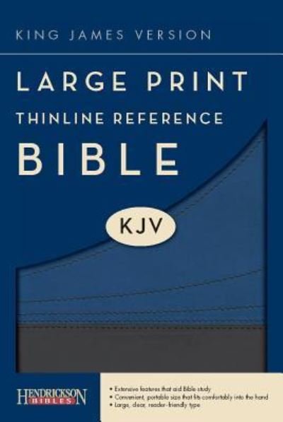 Cover for Hendrickson Publishers · Large Print Thinline Reference Bible-kjv (Leather Book) [Slate Blue Imitation] (2011)