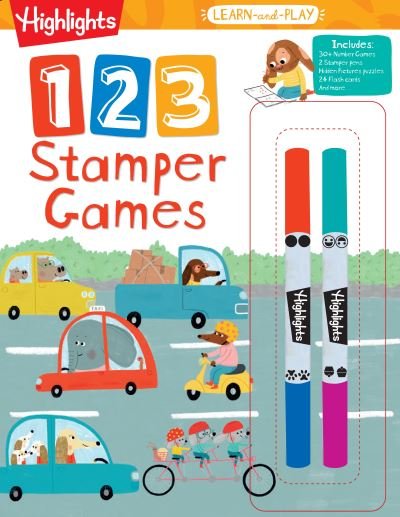 Cover for Highlights for Children · Highlights Learn-and-Play 123 Stamper Games - Highlights Learn-and-Play (Paperback Book) (2022)