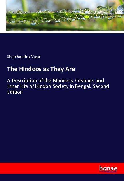 Cover for Vasu · The Hindoos as They Are (Book)