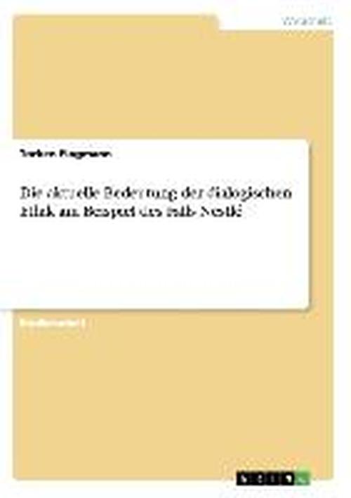 Cover for Plogmann · Die aktuelle Bedeutung der dia (Book) [German edition] (2007)