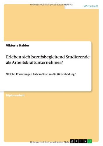 Erleben sich berufsbegleitend St - Haider - Books - GRIN Verlag - 9783656086314 - August 30, 2013