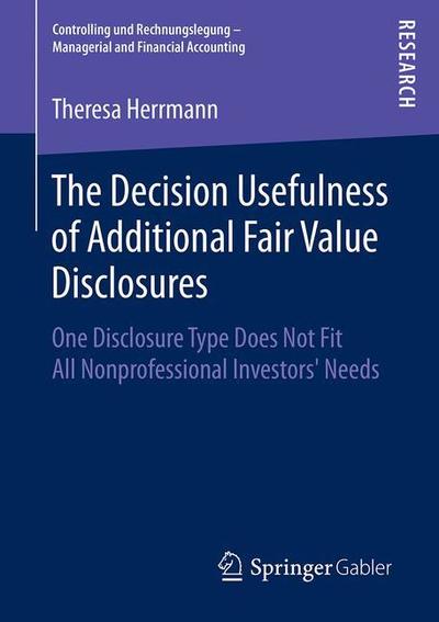 The Decision Usefulness of Add - Herrmann - Książki - Springer - 9783658248314 - 7 stycznia 2019