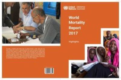 Cover for United Nations: Department of Economic and Social Affairs · World mortality report: 2017 highlights (Paperback Book) (2020)