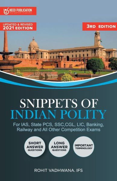 Snippets of Indian polity - Rohit Vadhwana Ifs - Livres - Heed Publications Pvt Ltd - 9789389087314 - 10 janvier 2020