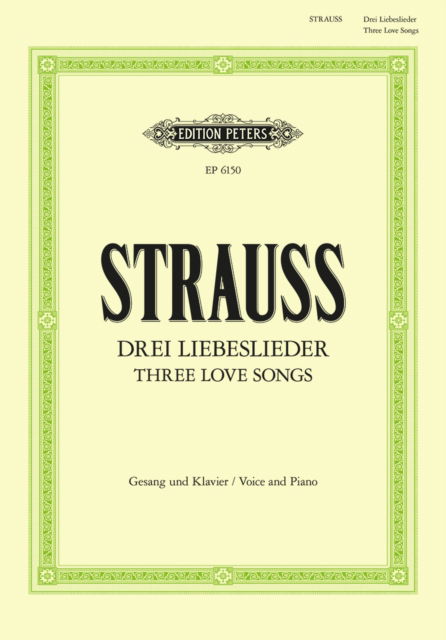 Cover for Richard Strauss · Love Songs (Partituren) (2001)