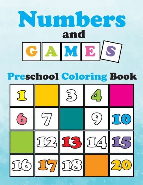 Cover for Ethan Bloom · Numbers and Games, Preschool Coloring book (Paperback Bog) (2020)