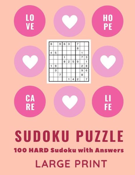 Cover for Francis Young · SUDOKU PUZZLE 100 HARD Sudoku with ANSWERS (Paperback Book) (2021)