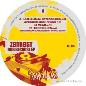 Cover for Zeitgeist · Dub Because EP (12&quot;) (2010)