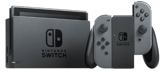 Nintendo Switch Console with Grey Joy-Con - Nintendo - Peli -  - 0045496452315 - 
