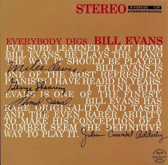 Cover for Bill Evans · Everybody Digs Bill Evans (LP) (2009)