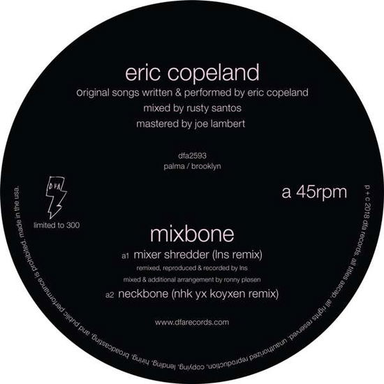 Mixbone - Eric Copeland - Music - DFA RECORDS - 0829732259315 - November 23, 2018