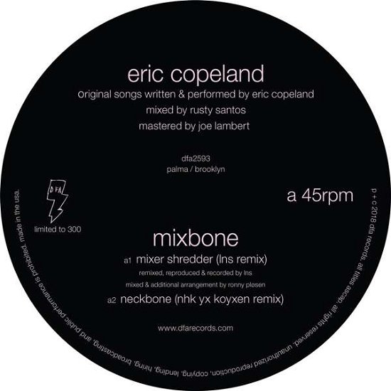 Mixbone - Eric Copeland - Musikk - DFA RECORDS - 0829732259315 - 23. november 2018