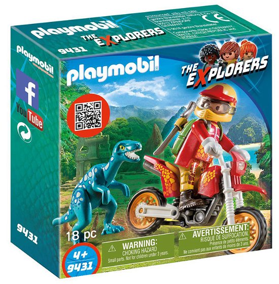 Cover for Playmobil · Playmobil 9431 Motorcrosser met Raptor (Leketøy) (2019)