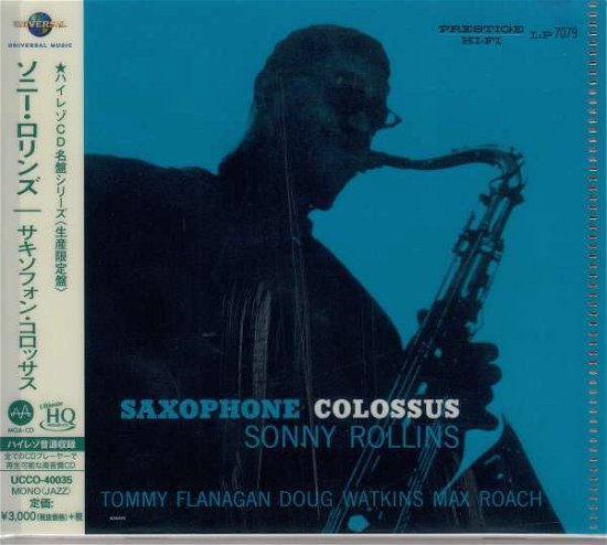 Saxophone Colossus - Sonny Rollins - Música - 20TH CENTURY MASTERWORKS - 4988031312315 - 12 de diciembre de 2018