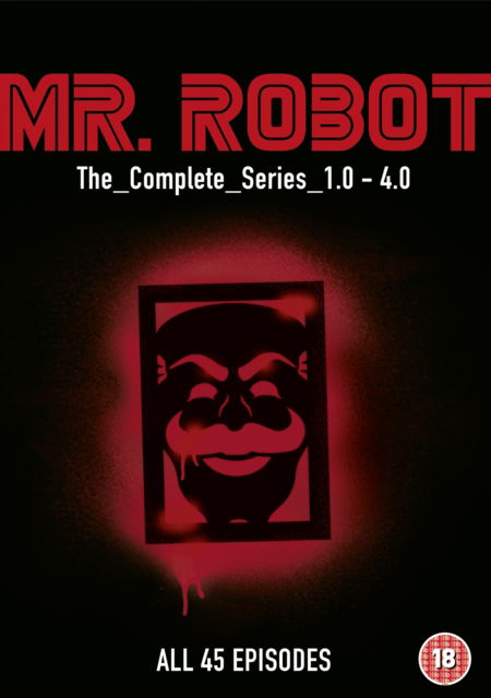 Cover for Mr Robot S14 DVD · Mr Robot Seasons 1 to 4 Complete Collection (DVD) (2020)