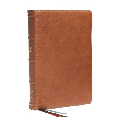 Cover for Thomas Nelson · NKJV, End-of-Verse Reference Bible, Personal Size Large Print, Premium Goatskin Leather, Brown, Premier Collection, Red Letter, Thumb Indexed, Comfort Print: Holy Bible, New King James Version (Leather Book) (2022)