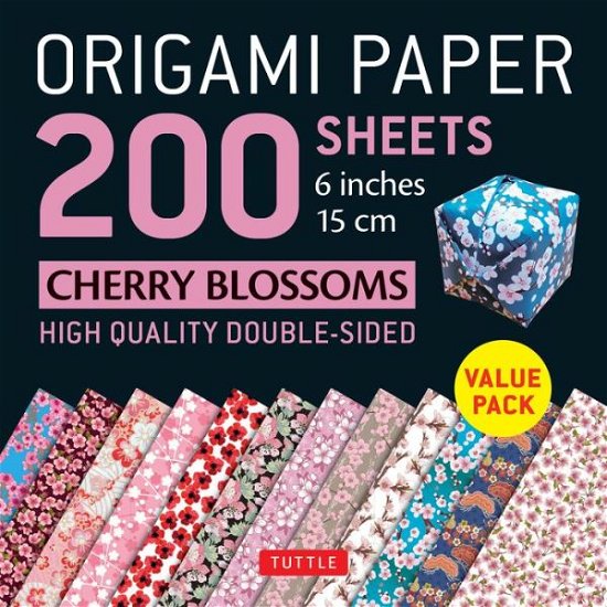 Cover for Tuttle Publishing · Origami Paper 200 sheets Cherry Blossoms 6 inch (15 cm): High-Quality Origami Sheets Printed with 12 Different Colors (Papperier) (2018)