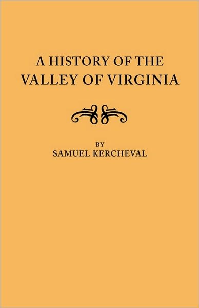 Cover for Kercheval · A History of the Valley of Virginia (Paperback Book) (2009)