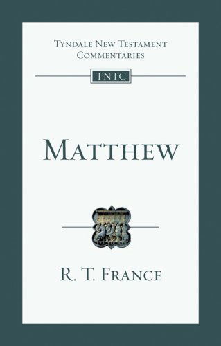 Cover for R. T. France · Matthew: an Introduction and Commentary (Tyndale New Testament Commentaries (Ivp Numbered)) (Taschenbuch) [1st edition] (2008)