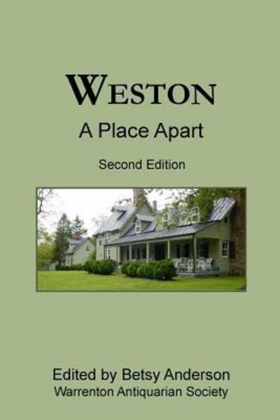 Cover for Betsy Anderson · Weston A Place Apart (Paperback Book) (2016)