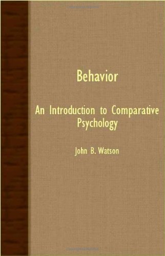 Cover for John B. Watson · Behavior - an Introduction to Comparative Psychology (Paperback Book) (2007)