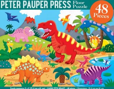 Cover for Inc Peter Pauper Press · Dinosaurs Kids' Floor Puzzle (N/A) (2020)