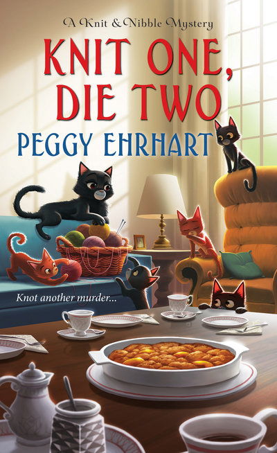 Cover for Peggy Ehrhart · Knit One, Die Two - Knit and Nibble Mystery (Paperback Book) [Large type / large print edition] (2019)