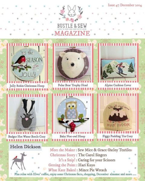 Bustle & Sew Magazine December 2014: Issue 47 - Helen Dickson - Kirjat - Createspace - 9781505316315 - maanantai 1. joulukuuta 2014