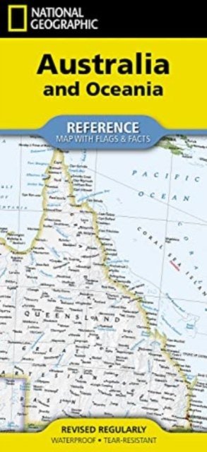 Cover for National Geographic Maps · National Geographic Australia and Oceania Map (Folded with Flags and Facts) - National Geographic Reference Map (Kartor) [2022nd edition] (2024)