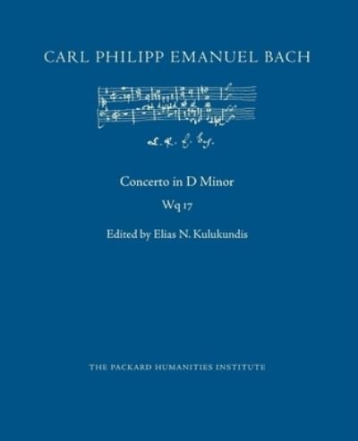 Cover for Carl Philipp Emanuel Bach · Concerto in D Minor, Wq 17 (Paperback Book) (2019)